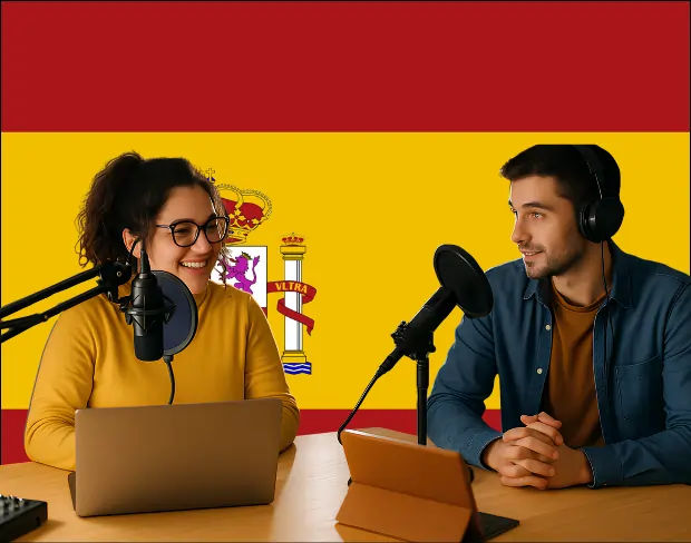 Bulk upload videos for batch spain flag background addition: man meditating, car, dog, child, auto spain flag background adder for creators.
