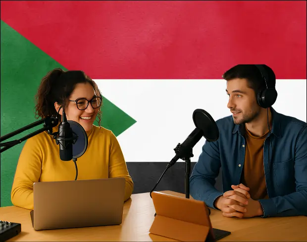 AI sudan flag screen alternative for professional videos—add sudan flag background without gear for social media, remote work, or video calls