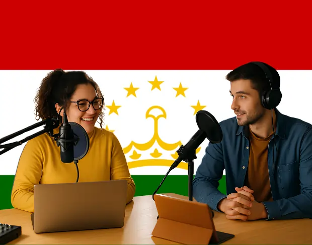 Bulk upload videos for batch tajikistan flag background addition: man meditating, car, dog, child, auto tajikistan flag background adder for creators.