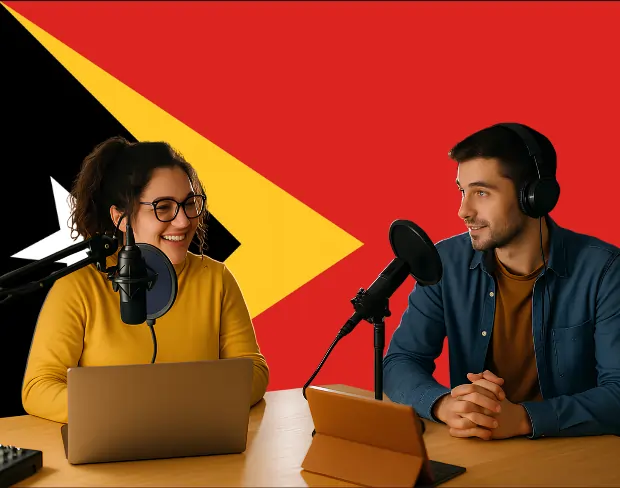 Bulk upload videos for batch timorleste flag background addition: man meditating, car, dog, child, auto timorleste flag background adder for creators.