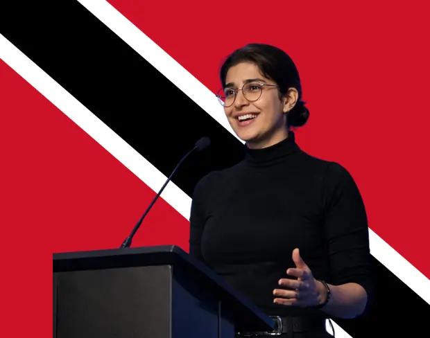 Family photo with AI-added trinidadandtobago flag background using video background editor tool—ready for virtual or trinidadandtobago flag background.