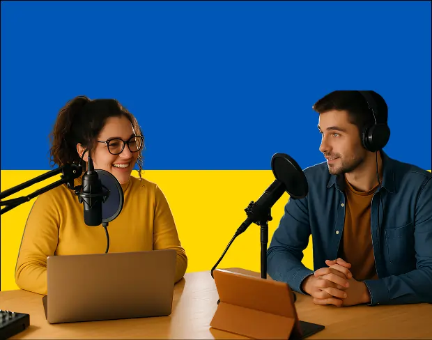 Bulk upload videos for batch ukraine flag background addition: man meditating, car, dog, child, auto ukraine flag background adder for creators.