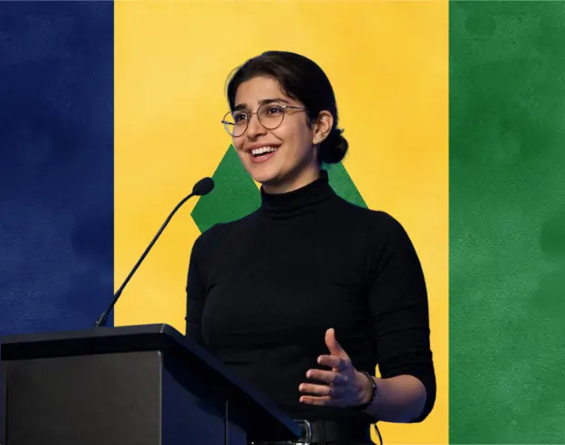 Family photo with AI-added saintvincent flag background using video background editor tool—ready for virtual or saintvincent flag background.